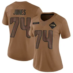Josh Jones Seattle Seahawks Limited Women's 2023 Salute To Service Jersey (Brown)