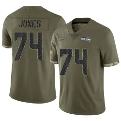 Josh Jones Seattle Seahawks Limited Youth 2022 Salute To Service Jersey (Olive)