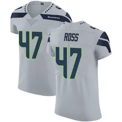 Josh Ross Seattle Seahawks Elite Men's Alternate Vapor Untouchable Jersey (Gray)