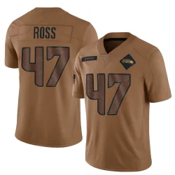 Josh Ross Seattle Seahawks Limited Men's 2023 Salute To Service Jersey (Brown)