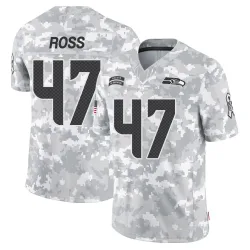 Josh Ross Seattle Seahawks Limited Men's 2024 Salute to Service Jersey (Arctic Camo)