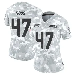 Josh Ross Seattle Seahawks Limited Women's 2024 Salute to Service Jersey (Arctic Camo)