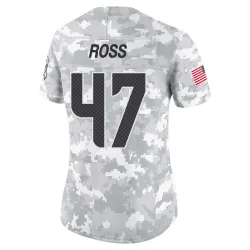 Josh Ross Seattle Seahawks Limited Women's 2024 Salute to Service Jersey (Arctic Camo)