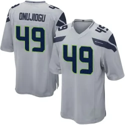 Joshua Onujiogu Seattle Seahawks Game Men's Alternate Jersey (Gray)