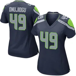 Joshua Onujiogu Seattle Seahawks Game Women's Team Color Jersey (Navy)