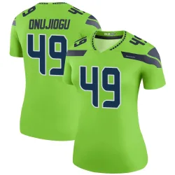 Joshua Onujiogu Seattle Seahawks Legend Women's Color Rush Neon Jersey (Green)