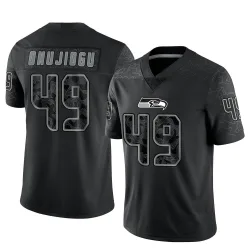 Joshua Onujiogu Seattle Seahawks Limited Men's Reflective Jersey (Black)