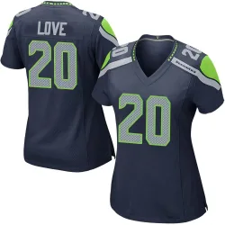 Julian Love Seattle Seahawks Game Women's Team Color Jersey (Navy)