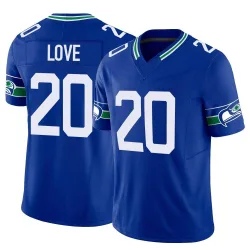Julian Love Seattle Seahawks Limited Men's Throwback Vapor F.U.S.E. Jersey (Royal)