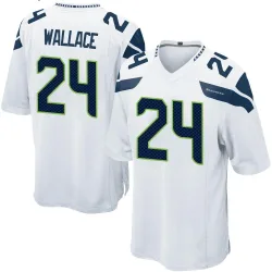 K'Von Wallace Seattle Seahawks Game Men's Jersey (White)
