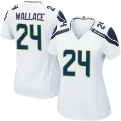 K'Von Wallace Seattle Seahawks Game Women's Jersey (White)