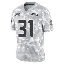 Kam Chancellor Seattle Seahawks Limited Men's 2024 Salute to Service Jersey (Arctic Camo)