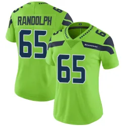 Kendall Randolph Seattle Seahawks Limited Women's Color Rush Neon Jersey (Green)
