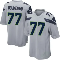 Kenneth Odumegwu Seattle Seahawks Game Men's Alternate Jersey (Gray)