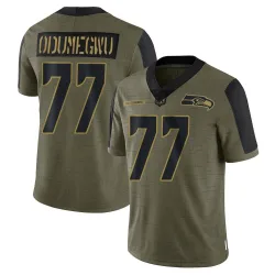 Kenneth Odumegwu Seattle Seahawks Limited Men's 2021 Salute To Service Jersey (Olive)