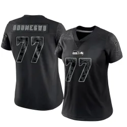 Kenneth Odumegwu Seattle Seahawks Limited Women's Reflective Jersey (Black)