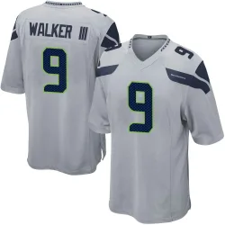 Kenneth Walker III Seattle Seahawks Game Men's Alternate Jersey (Gray)