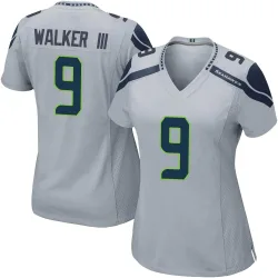 Kenneth Walker III Seattle Seahawks Game Women's Alternate Jersey (Gray)