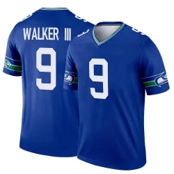 Kenneth Walker III Seattle Seahawks Legend Youth Throwback Jersey (Royal)