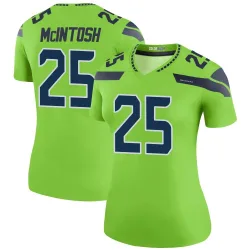 Kenny McIntosh Seattle Seahawks Legend Women's Color Rush Neon Jersey (Green)