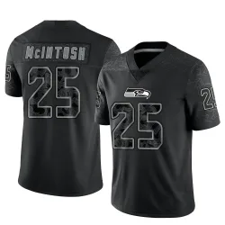 Kenny McIntosh Seattle Seahawks Limited Men's Reflective Jersey (Black)