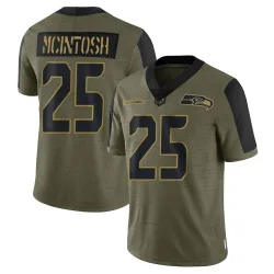 Kenny McIntosh Seattle Seahawks Limited Youth 2021 Salute To Service Jersey (Olive)