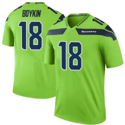 Lance Boykin Seattle Seahawks Legend Men's Color Rush Neon Jersey (Green)