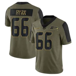 Liam Ryan Seattle Seahawks Limited Men's 2021 Salute To Service Jersey (Olive)