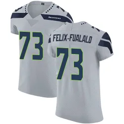 Luke Felix-Fualalo Seattle Seahawks Elite Men's Alternate Vapor Untouchable Jersey (Gray)