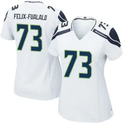 Luke Felix-Fualalo Seattle Seahawks Game Women's Jersey (White)