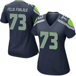 Luke Felix-Fualalo Seattle Seahawks Game Women's Team Color Jersey (Navy)