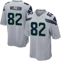 Luke Willson Seattle Seahawks Game Men's Alternate Jersey (Gray)