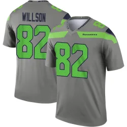 Luke Willson Seattle Seahawks Legend Men's Steel Inverted Jersey ()