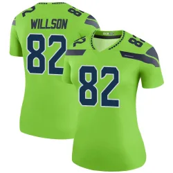 Luke Willson Seattle Seahawks Legend Women's Color Rush Neon Jersey (Green)