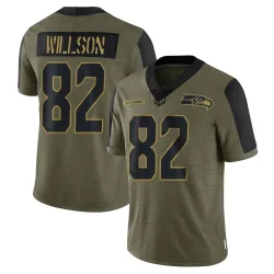 Luke Willson Seattle Seahawks Limited Men's 2021 Salute To Service Jersey (Olive)
