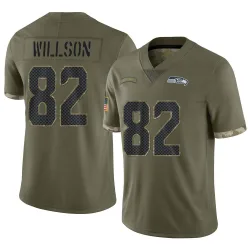 Luke Willson Seattle Seahawks Limited Men's 2022 Salute To Service Jersey (Olive)