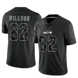 Luke Willson Seattle Seahawks Limited Men's Reflective Jersey (Black)