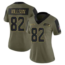 Luke Willson Seattle Seahawks Limited Women's 2021 Salute To Service Jersey (Olive)