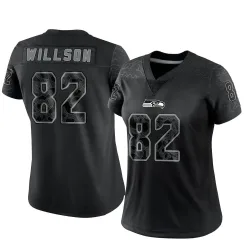 Luke Willson Seattle Seahawks Limited Women's Reflective Jersey (Black)