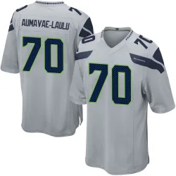 Malaesala Aumavae-Laulu Seattle Seahawks Game Men's Alternate Jersey (Gray)