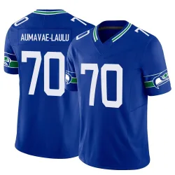 Malaesala Aumavae-Laulu Seattle Seahawks Limited Men's Throwback Vapor F.U.S.E. Jersey (Royal)