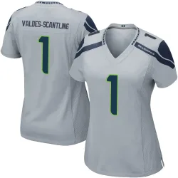 Marquez Valdes-Scantling Seattle Seahawks Game Women's Alternate Jersey (Gray)