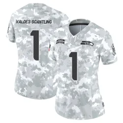 Marquez Valdes-Scantling Seattle Seahawks Limited Women's 2024 Salute to Service Jersey (Arctic Camo)