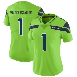 Marquez Valdes-Scantling Seattle Seahawks Limited Women's Color Rush Neon Jersey (Green)