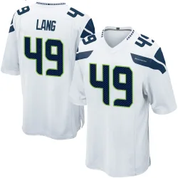 Marshall Lang Seattle Seahawks Game Men's Jersey (White)