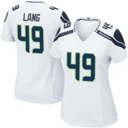 Marshall Lang Seattle Seahawks Game Women's Jersey (White)