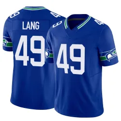 Marshall Lang Seattle Seahawks Limited Men's Throwback Vapor F.U.S.E. Jersey (Royal)