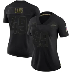 Marshall Lang Seattle Seahawks Limited Women's 2020 Salute To Service Jersey (Black)
