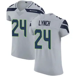 Marshawn Lynch Seattle Seahawks Elite Men's Alternate Vapor Untouchable Jersey (Gray)