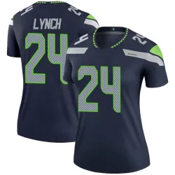 Marshawn Lynch Seattle Seahawks Legend Women's Jersey (Navy)